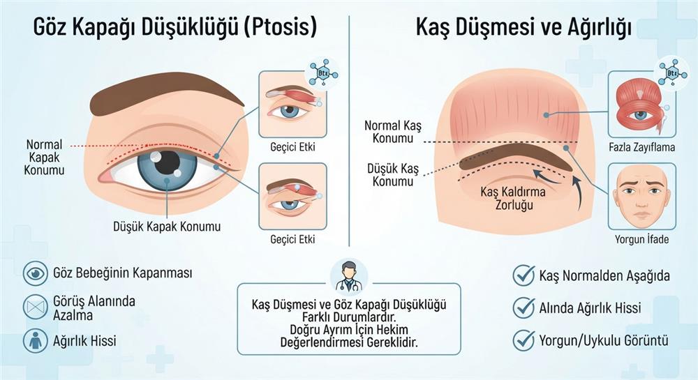 Botoks Sonrası Göz Kapağı Düşüklüğü Botoks Sonrası Göz Kapağı Düşüklüğü