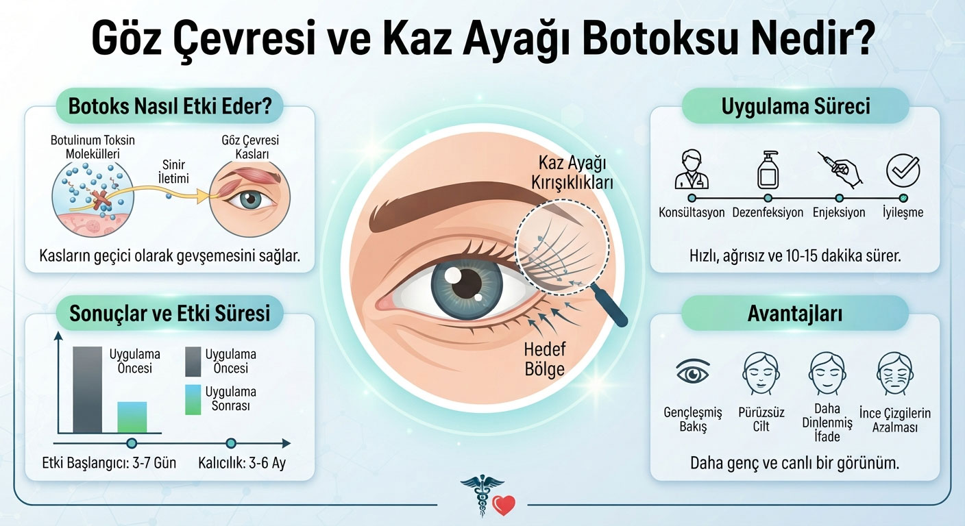 Göz Çevresi ve Kaz Ayağı Botoksu Nedir?